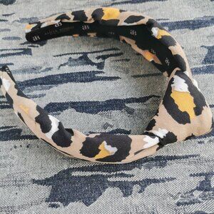 Alicia Bonnie On The Prowl Leopard Knotted Headband. New